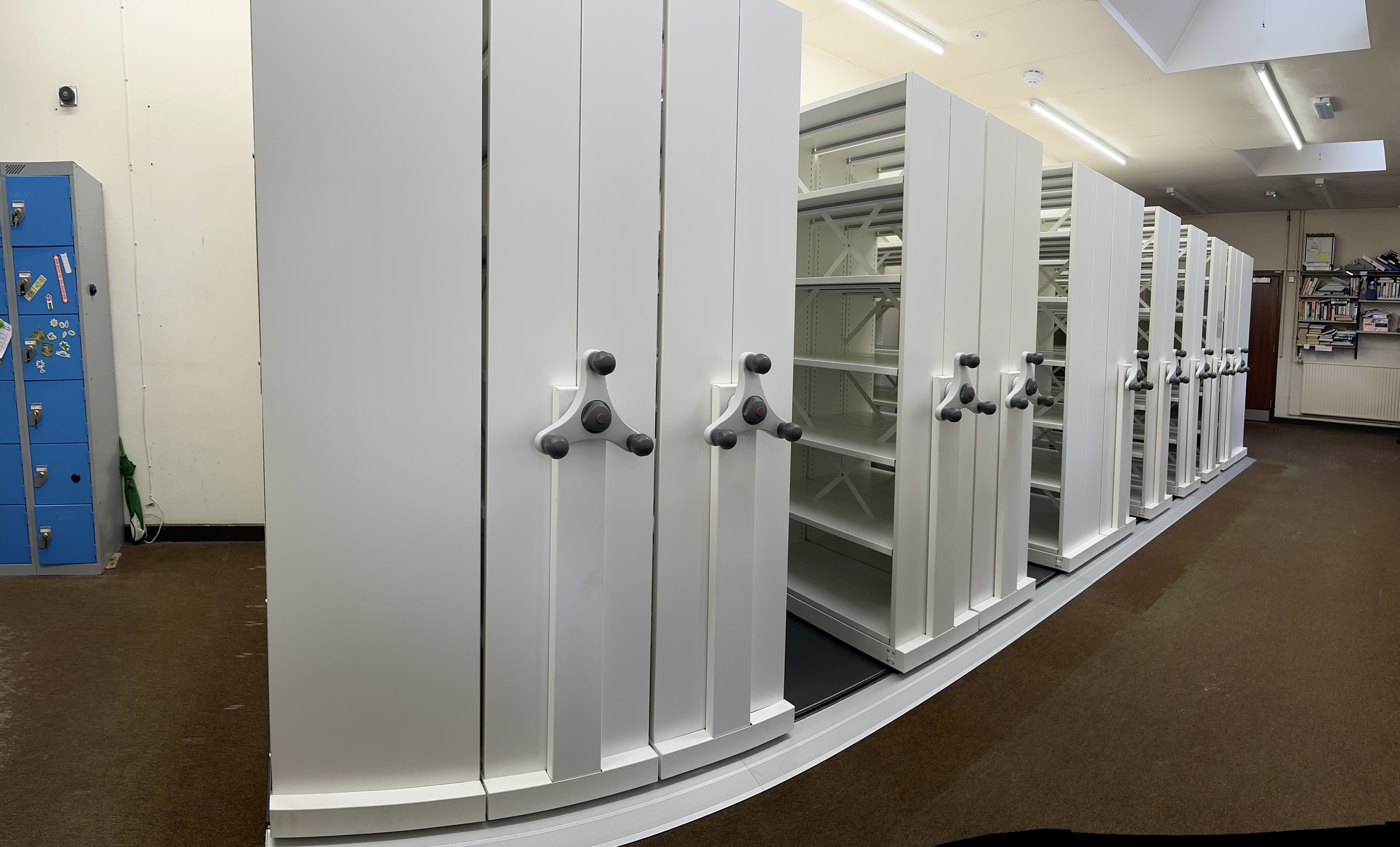 Somerset Storage Installations project 3 — mobile shelving, roller racking and pallet racking installation