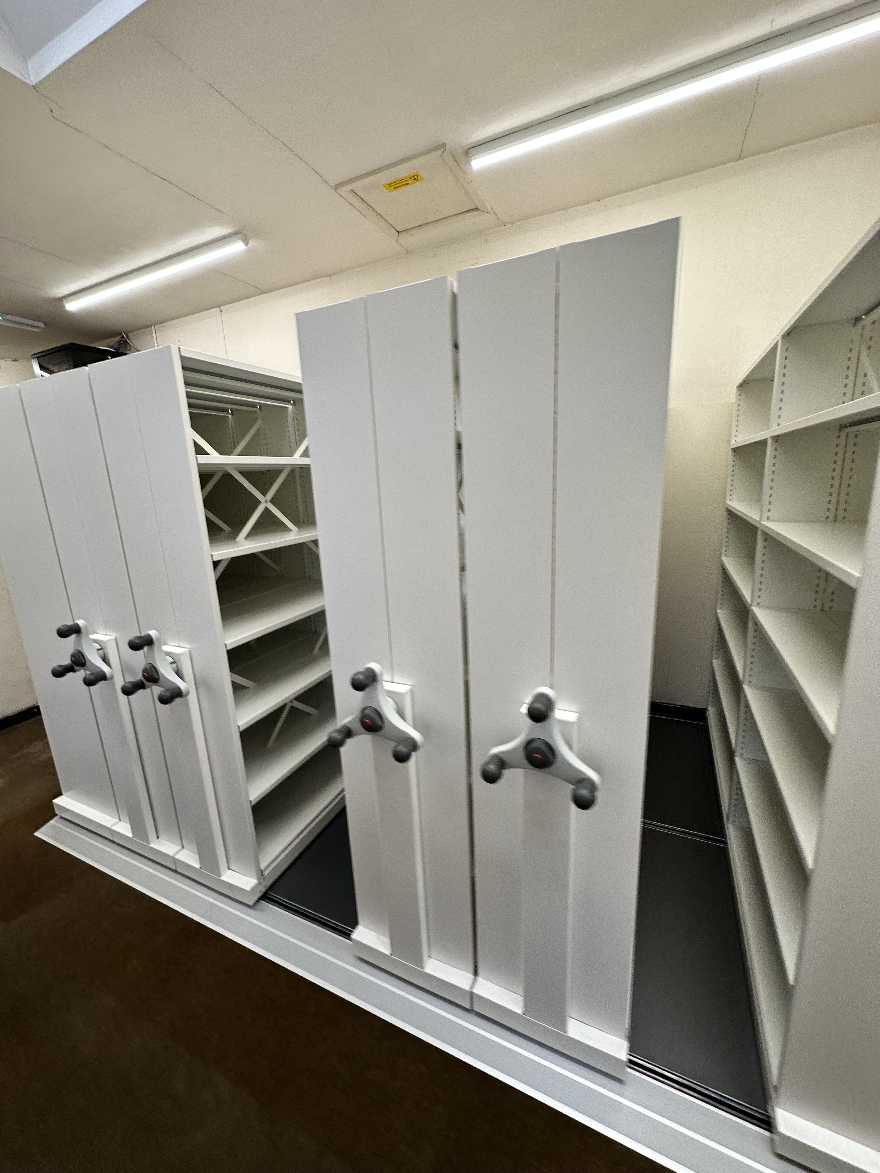 Somerset Storage Installations project 4 — mobile shelving, roller racking and pallet racking installation