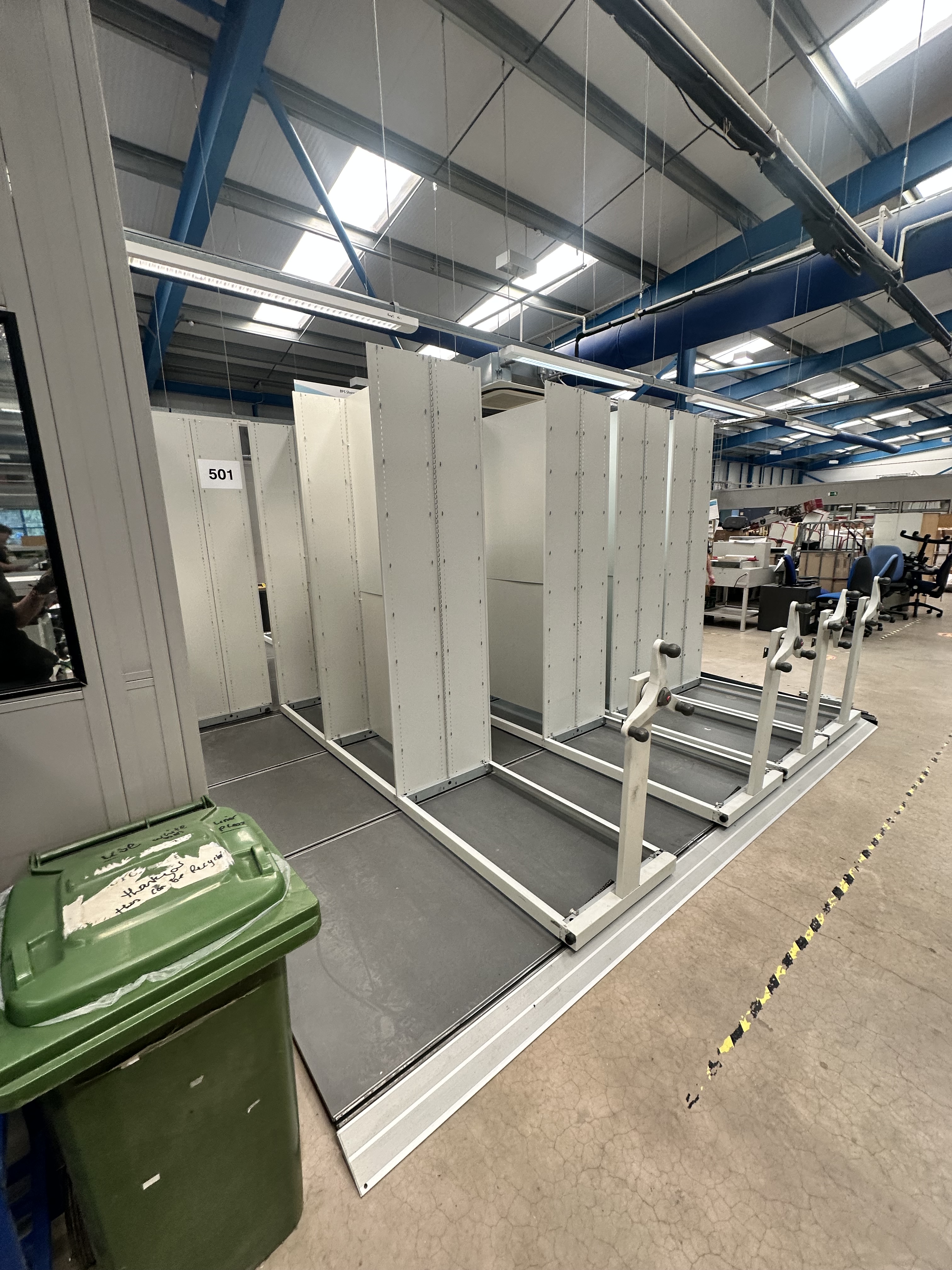 Somerset Storage Installations project 8 — mobile shelving, roller racking and pallet racking installation