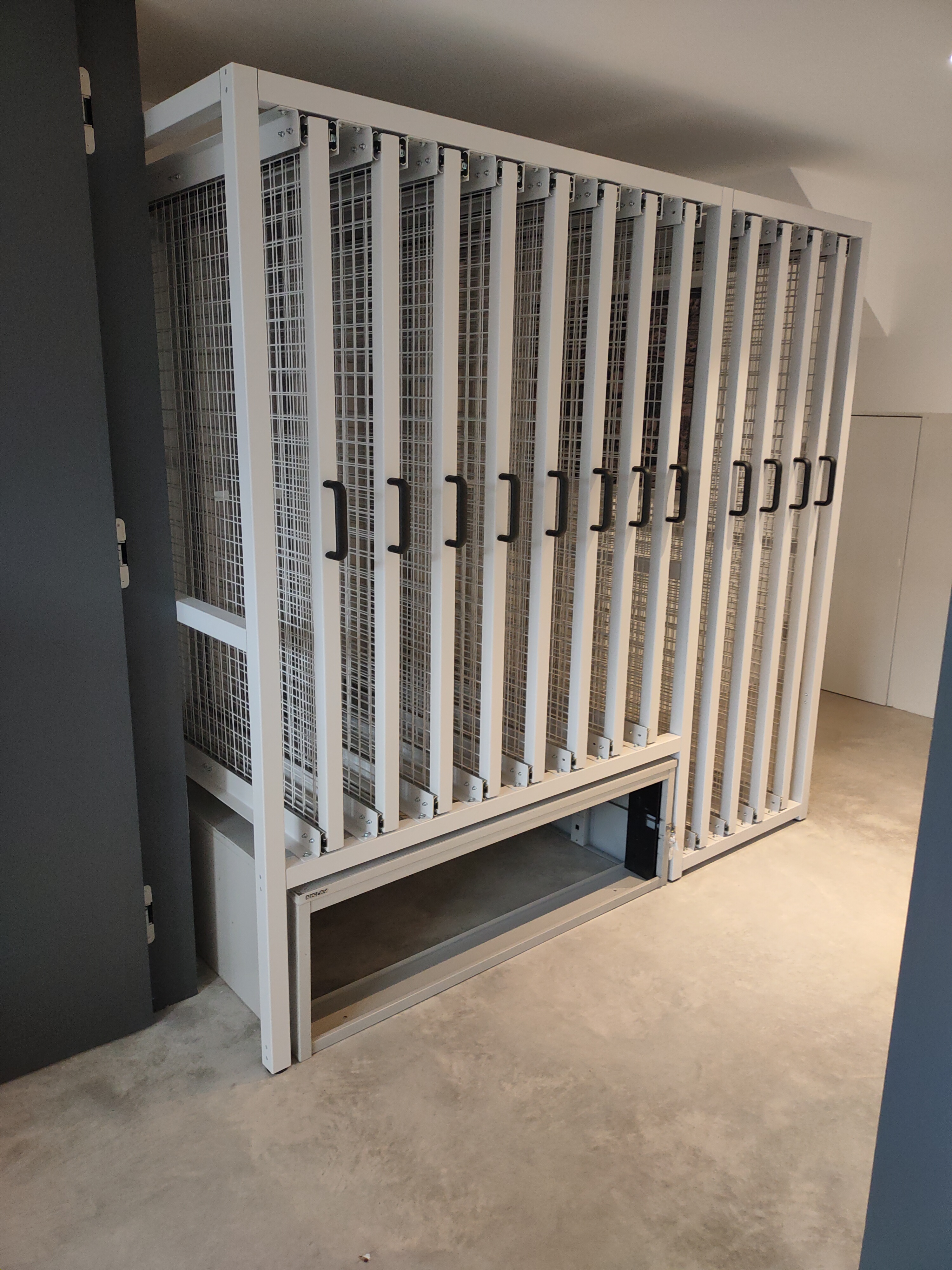 Somerset Storage Installations project 12 — mobile shelving, roller racking and pallet racking installation