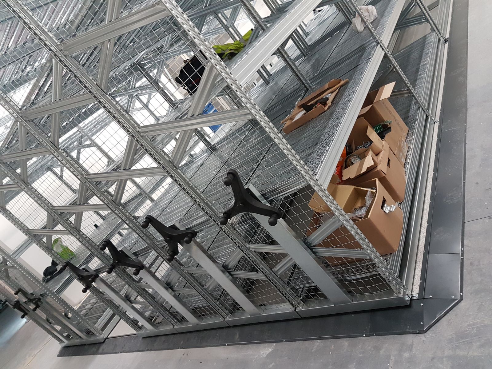 Somerset Storage Installations project 13 — mobile shelving, roller racking and pallet racking installation