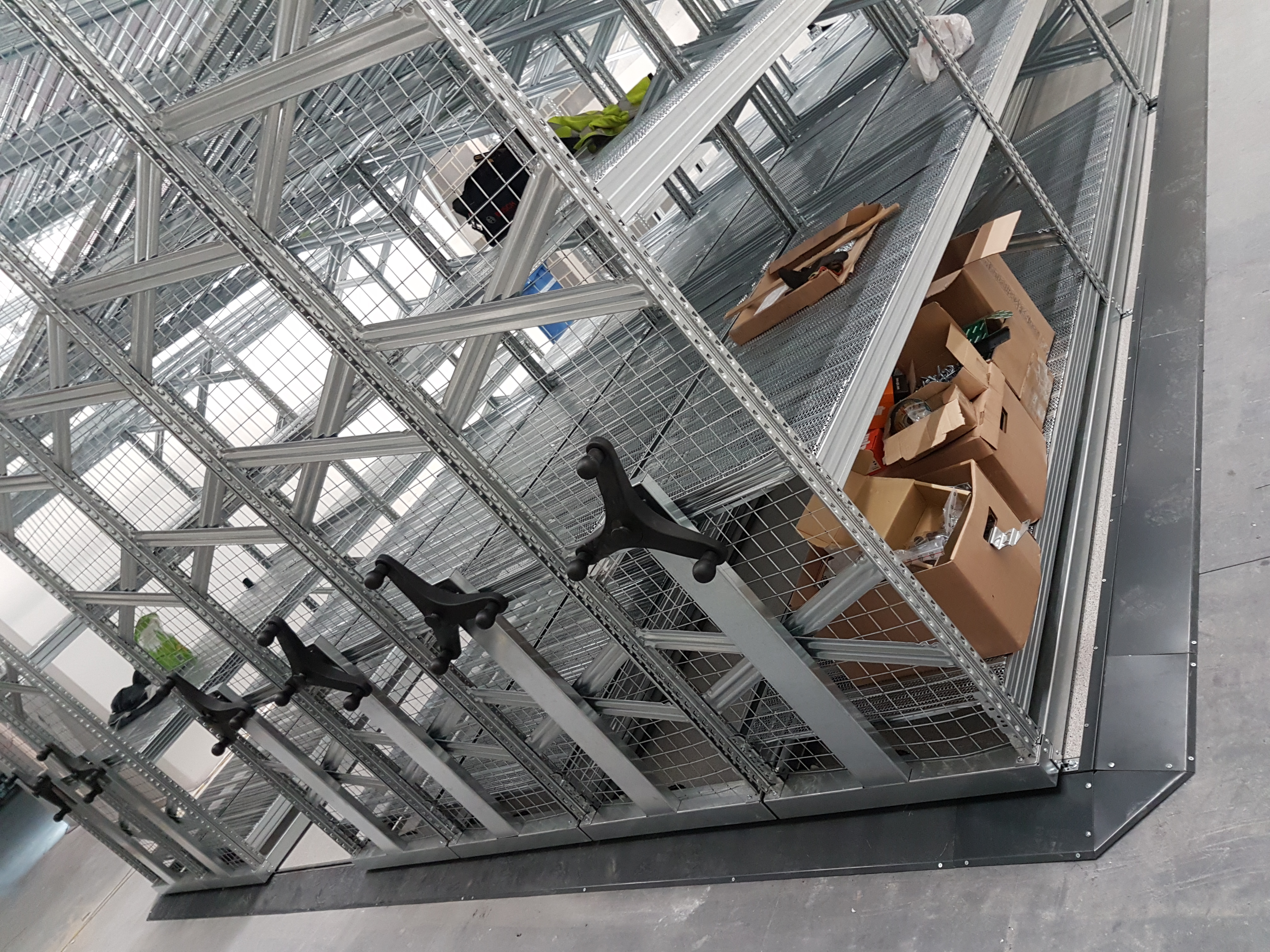 Somerset Storage Installations project 13 — mobile shelving, roller racking and pallet racking installation